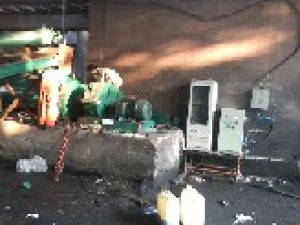 污泥配煤系统设备现场安装图片